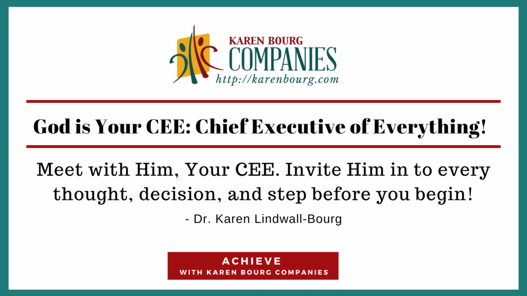 God is Your CEE: Chief Executive of Everything